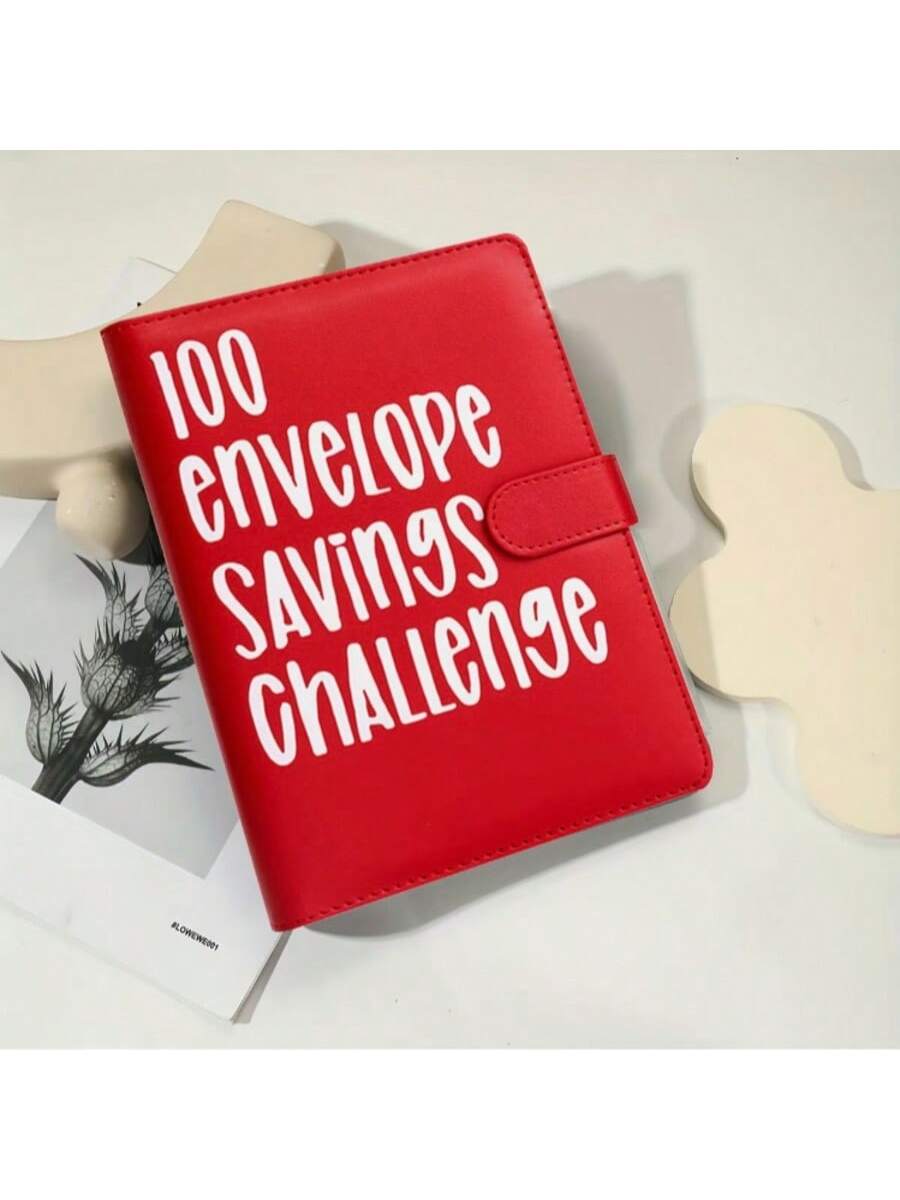 KKC 100 Envelopes Money Saving Challenge, 100 Envelope Challenge Binder, Easy And Fun Way To Save $5,050, Savings Challenges Budget Book Binder With Cash Envelopes For Office,Home,School.