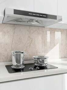 Kitchen Countertop Marble Anti-Oil Stain Stickers, High-Temperature Resistant Wall Stickers For Stoves, Self-Adhesive Renovation, Moisture-Proof Self-Adhesive Film - White - View 7