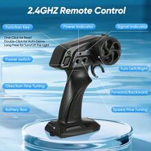 25KM/H High-Speed RC Boat (Green) – 2.4Ghz Remote Control Racing Boat | Self-Righting & Low Battery Alarm - Green - View 9