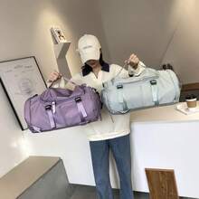 Fashionable Travel Fitness Bags, Swimming Sports Bags, Outdoor Camping Luggage Bags, Business Trip Short Travel Outdoor Training Handbags, Can Hold Shoes, Multiple Color Options, Student Bags, Hiking Bags, Festival Gifts - màu đen - Xem 4