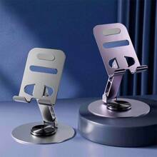 1 suport ergonomic pliabil, suport universal pliabil multifuncțional rotativ din aliaj de aluminiu pentru telefoane mobile și tablete, suport cu clip reglabil, confortabil și stabil, perfect pentru Android și cititoare electronice