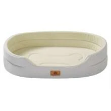 1 قطعة سرير حيوانات أليفة للكلاب والقطط، قاعدة قابلة للإزالة، مناسب لجميع الفصول، وسادة قابلة للعكس للربيع/الصيف والخريف/الشتاء، مملوءة بالرغوة، قاعدة مانعة للانزلاق ومقاومة للرطوبة، مريح وآمن للحيوانات الأليفة للنوم