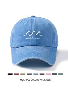 复古水洗“领导者激励我们”棒球帽 - 可调节、轻便、涤纶，适合户外活动和礼物，户外运动帽 | 复古风格帽子 | 轻便头饰