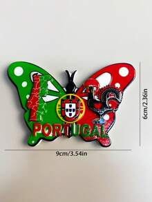 1 pieza Decoración del hogar creativa 3D portuguesa Imán para nevera, recuerdo de viaje