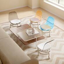 Hocker mit Rückenlehne & Rollen – Drehbarer Multifunktions-Hocker (360° Räder) mit Komfort-Sitzkissen | Ideal für Homeoffice, Frisörsalon, Werkstatt & Garten | Leicht & Transportabel