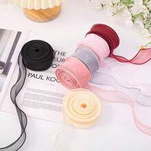 10 Stücke/Pack hochdurchsichtige Organza Satinbänder - strukturierter glänzender Satin, geeignet für Feiertags-Deko, Hochzeitsdeko, Geschenkverpackung, Tortendekoration | Mehrzweck-Bänder | Organza-Bänder, Satinbänder