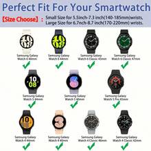 20mm 22mm Silicone Watch Bands Compatible With Samsung Galaxy Watch 7 Band FE/5 Pro/6/4 Classic 44mm 40mm Compatible With Galaxy Watch Active 2 Bands Compatible With Galaxy Watch 3 45mm Band/ Compatible With Galaxy Watch 46mm/Gear S2/S3 Frontier Wristband For Men Women / Compatible With Galaxy 42mm/ Compatible With Galaxy Watch 4 Watch Bands - 20mm - View 7