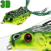 5 件青蛙诱饵，用于鲈鱼垂钓的浅水青蛙，4 厘米 5 厘米 6 厘米软塑料鱼饵，适用于鲈鱼、蛇头鱼、淡水小嘴鲈鱼 - 彩色 - 查看 7
