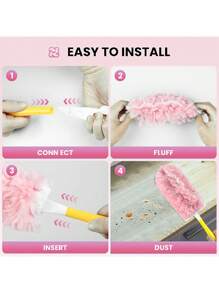 Conjunto de quitapelusas electrostático giratorio de 360° - Eficiente para el hogar y el automóvil - Disponible en paquetes de 10 y 20