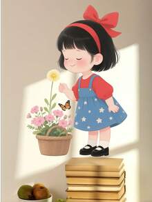 Colorful Butterfly, Dancing Girl, Cartoon Dinosaur, Football Kicking Boy Wall Stickers, Nursery Decor, Kids Bedroom Wallpaper - Multicolor - View 14