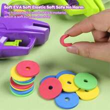 1 件 - 儿童软弹射飞碟枪,连续射击 EVA 胡萝卜枪玩具,双人亲子互动软弹射击枪,室内外互动玩具,儿童节日礼物,飞盘发射器,圣诞礼物,男孩玩具 - 彩色 - 查看 5