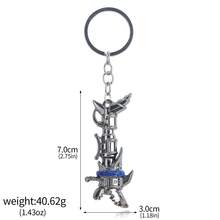 1pc Cannon Necklace Jinx Cannon Keychains Game LOL Runaway Loli Metal Key Ring For Car Key Pendant Necklace Arcane Jewelry - Multicolor - View 13