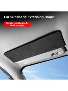 1pc Universal Car Sunshade Visor Extension, Car Sun Visors Extender, Sun Blocker With Buckle Closure - Quick Installation, Sun Visor Attachment Suitable For Most Car