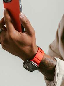 Men's Soft Silicone Watch Band, Asymmetrical Design, Compatible With 42mm, 44mm, 45mm And 49mm Apple Watch, Suitable For Apple Watch Series 10, 9, 8, 7, 6, 5, 4, 3, 2, SE, Ultra, Simple And Stylish Men's Wristband