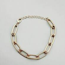 1pc Minimalist Metal Chain Bracelet, 1pc Minimalist Metal Chain Necklace Set
