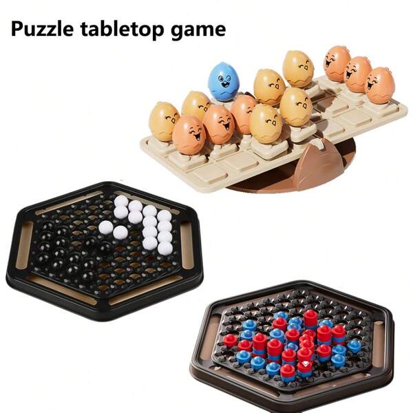 1pc Children's Toy, Cute Chicken Seesaw, Strength Chess Mountain, Fun Four-In-A-Row Game, Preschool Early Education Numeric Arithmetic Toy, Interactive Challenge Game, Intellectual Tabletop Game To Develop Logic Thinking And Concentration, Suitable For Children 3+ Years Old, Suitable For Boys And Girls, Family Gathering Interactive Toy, Parent-Child Interactive Toy, Suitable For Various Holiday Gifts