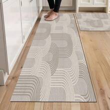 HECHO EN TURQUÍA. Alfombra turca antideslizante con estampado digital Pearl – AL4005. Suave al tacto, lavable y con reverso de fieltro antideslizante. 2 unidades. Moderna alfombra decorativa, ideal para salón, dormitorio, cocina, pasillo o entrada. Disponible en 4 tamaños (50 x 80 + 40 x 60 cm, 50 x 100 + 50 x 60 cm, 50 x 120 + 40 x 80 cm, 50 x 160 + 60 x 100 cm). Secado rápido, muy absorbente, diseño suave y cómodo. Apta para uso en interiores y exteriores.