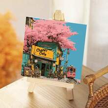 Paint By Number For Adults Beginner,Scenery Paint By Numbers,Landscape Paint By Numbers Kits Suitable For Home Wall Decoration, 8x8 Inch