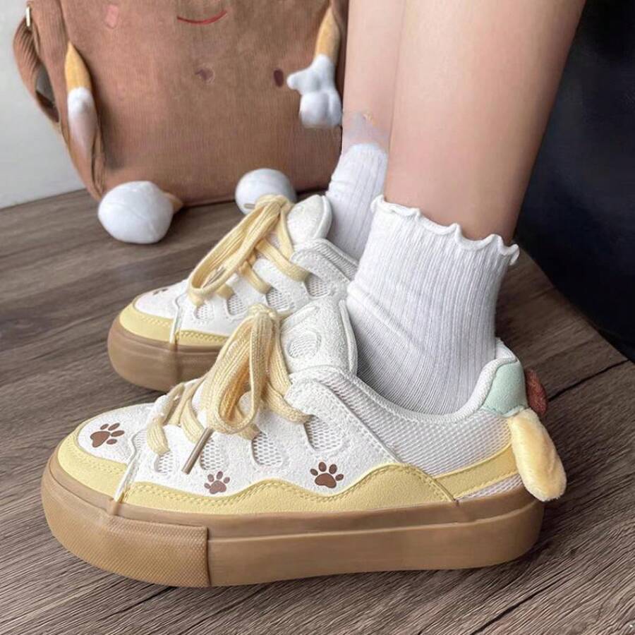 Women Casual Shoes - 黃色 - 查看 1