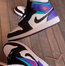 Nike Zapatillas informales  1  de caña media para niños - Morado oscuro - Ver 3