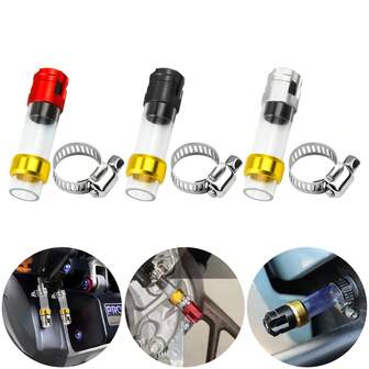 1件装铝合金空气滤清器适用于Click排气管插头摩托车通用滤清器摩托车配件