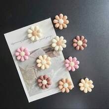 2/5/10 piezas Imanes de refrigerador de plástico con flores de dibujos animados lindos, juego de imanes decorativos, adecuados para la cocina, la oficina, la pizarra, el gabinete de almacenamiento y el lavavajillas - decoración del hogar, la boda y regalo del Día de la Madre