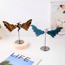 Artisan-Carved Rock Crystal Dragon Wings In Flight: Elegant Home/Office Decor | Perfect Romantic Gift For Christmas & Milestones