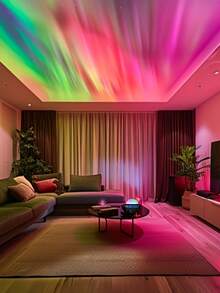 [Magical Galaxy Projector] 14 Effects Galaxy Star Projector, Northern Lights LED Atmosphere Projection Lamp Aurora Borealis Starry Sky Projector, For Room Home Decorations, Home Theater, Gift Decoration, Magical Projection Lamp Gifts, Holiday Party