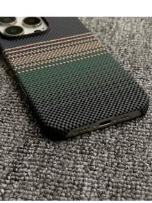 1 件磁性手机壳碳纤维纹理兼容 17 Pro Max Air 16 15 14 13 12 Pro Max Plus 无线充电半盖磨砂散热保护壳