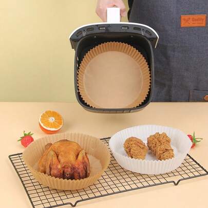 Papel de hornear para freidora de aire, suministros de cocina