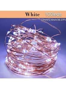 1pc 50/100/200/300LEDs Copper Wire Fairy Light Strings - USB Powered With Remote Control, 8 Lighting Modes, 7/12/22/32m Long, Perfect For Wedding, Party, Home, And Christmas Decorations - Yellow - View 22