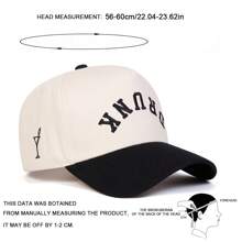 1pc Women's "DRUNK" Truck Driver Cap, Personalized Embroidered Letter Baseball Hat, Streetwear Style Five-Panel Cap, Outdoor Sun Protection Casual Hat, Spring Autumn Travel Beach Vacation - Multicolor - View 2