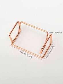 Cirelle 1 件简约铁质镂空桌面名片夹，可容纳多达 50 张卡片，适合返校、新年、圣诞节礼物、教师节礼物、拉玛桌装饰、办公室/书房用品、教师礼物、宿舍必需品