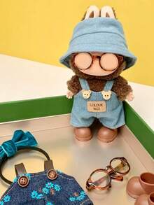 1 套 La Bubu 服装适用于第一代和第二代 La Bubu 服装、可爱的牛仔背带套装、La Bubu 鞋子和 La Bubu 眼镜 - 彩色 - 查看 13