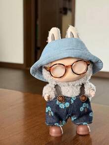 1 套 La Bubu 服装适用于第一代和第二代 La Bubu 服装、可爱的牛仔背带套装、La Bubu 鞋子和 La Bubu 眼镜 - 彩色 - 查看 3