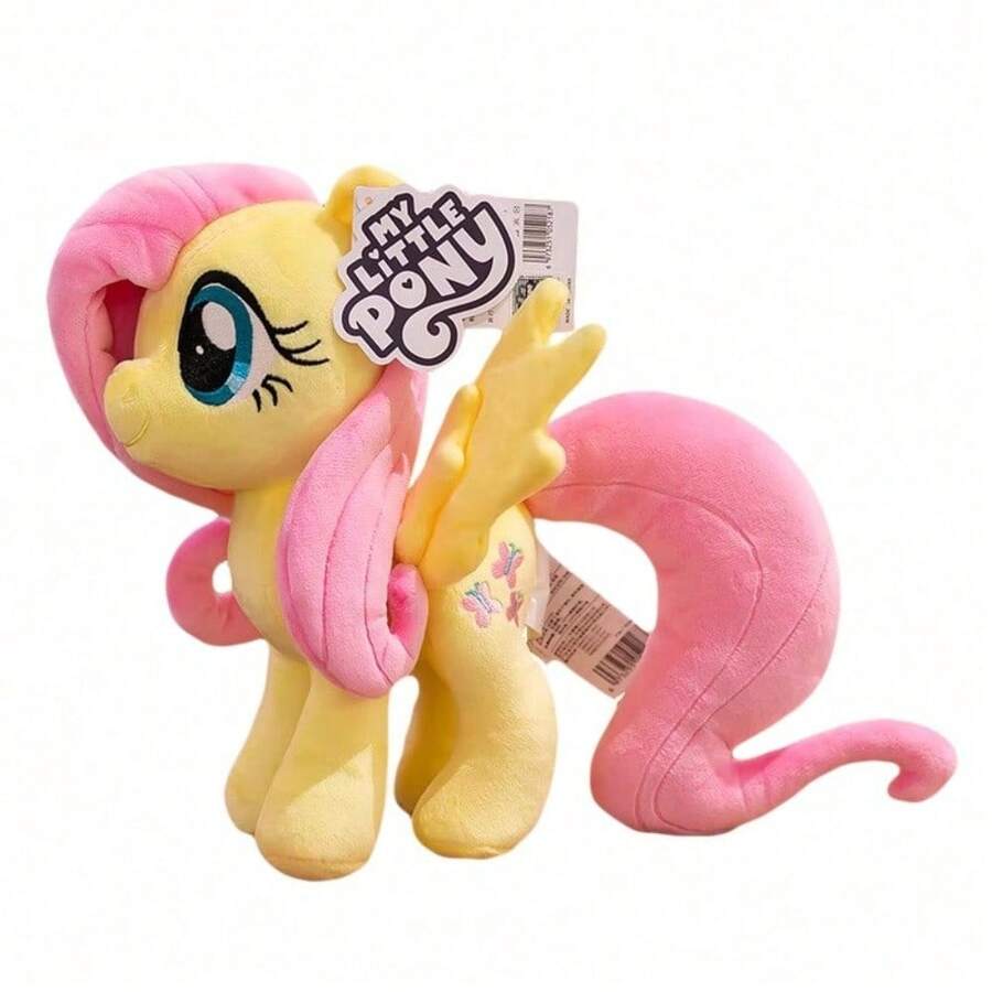 Hasbro 我的小马驹毛绒娃娃 - 暮光闪闪公主款,闪亮独角和彩虹鬃毛,柔软舒适,适合女孩,节日礼物,适合3岁以上儿童,官方授权角色 - 小蝶 - 查看 1