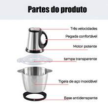 Food Chopper Grinder Meat Electric Mixer Kitchen Processor 2L/3L TCYP - 3L 110v - View 8