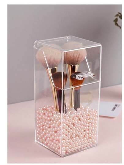 防尘盖化妆刷架、透明亚克力化妆刷收纳盒、口红和眉笔收纳盒、多功能化妆品和文具桌面收纳盒、梳妆台化妆刷杯、创意化妆刷收纳盒，可收纳化妆刷、口红、眉笔、文具和笔，非常适合浴室梳妆台，是送给女性、情人节、圣诞节、万圣节、新年的绝佳礼物 包、房间装饰、包、化妆包、梳妆台、旅行、化妆包、旅行必需品、收纳盒、收纳、旅行必需品、化妆品收纳盒、化妆包、化妆品收纳盒、收纳盒、洗漱包、桌面收纳盒、化妆包、化妆收纳包、化妆收纳、梳妆配件、化妆包、化妆包、珠宝盒、小袋、化妆刷架、刷子架、香水收纳盒、小袋