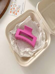 爪夹 5 件女士简约彩色方形发夹，中号方形发夹，适合日常发型，建议作为礼物发饰发夹，适合女性、学校用品、大学 - 彩色 - 查看 6