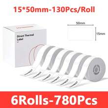 Niimbot White Label 1/3/6Rolls Adhesive Label Waterproof Anti-Oil Paper For D11/D101/D110 Mini Portable Printer For Home Office Tags Label Maker - Multicolor - View 8