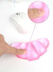 Mouse Wrist Rest, Gel Transparent Mouse Wrist Support Pad, Lovely Ergonomic Mouse Wrist Pad, Soft Transparent Wrist Pain Relief Office Home Desk Computer Mouse