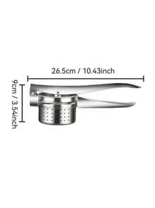 1pc Stainless Steel Potato Presser Masher Ricer - Effortlessly Press, Mash, And Rice Fruits And Foods - Multicolor - View 8