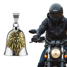1pc Guardian Angel Motorcycle Bell Good Luck Charm Keychain Pendant Accessories, Gift For Bike, Friends - one-size - View 4
