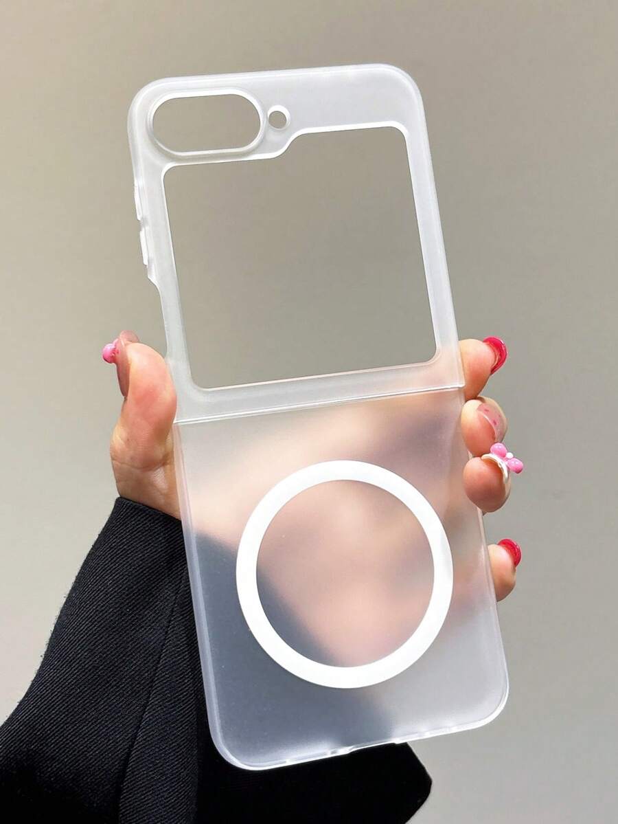 1 件时尚简约透明防雾磁力折叠手机壳，可保护和防止掉落：SamsungGalaxy Zflip 3/Zflip 4/Zflip 5/Zflip 6/Zflip 7/OPPO Find N3 Flip/OPO Find N2 Flip/Razr 50 Ultra/Razr 60 Ultra/Razr 60/Razr 50/XiaomiMIX Flip 防水防震防摔防刮 - 無色 - 查看 1