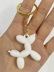 1 件粉色气球狗形钥匙扣、可爱背包、手提包、钱包、耳机、手机、汽车钥匙装饰吊坠、可爱小狗钥匙扣吊坠汽车配件包饰学院风哥特 Y2k - 多色 - 查看 25