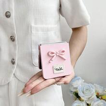 keshengtai Bow-Knot 1 件糖果色蝴蝶结手机壳和 1 件手链套装适用于三星 Galaxy Z Flip7 6 5 4 3 5G 防水防震防摔防刮 - 粉色 - 查看 10