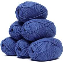 6 Rollen weiche Milchbaumwoll Garn Skeins je 25 Gramm Milchgarn zum Häkeln & Stricken, einfarbige Strickgarne zum Weben von Garn, gehäkeltes Garn Bastelmaterial für DIY Handwerke, Spinnen