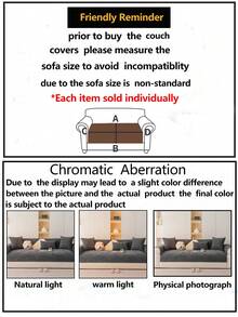 1 件四季沙发垫套，现代简约防滑沙发座垫，防水防尘可洗沙发套，柔软防褪色，宠物友好，适合 L 型沙发和 1/2/3/4 座沙发 - 深灰色 - 查看 12