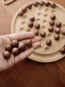 Wooden Kongming Chess - A Solitary Strategy Game With Standalone Pieces Providing Training. Independent Single Player Xiangqi Kongming Xiangqi Wooden Toy, Classic Independent Diamond Chess, Single Player Chess Board Game, Logic Thinking Training, Relaxing Toy With Storage