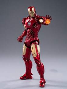 Hasbro ​​10th Anniversary Series 1:10 Scale Action Figure Collection - MK1 To MK7 Non-Luminous, 18cm Armor With Interchangeable Hands & Flame Effects, Avengers Movie Accuracy Collector's Edition"​
